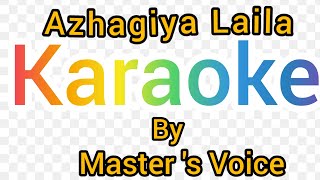 Azhagiya laila karaoke with lyrics Masters Voice [upl. by Uzial]