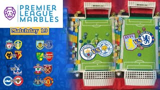 PREMIER LEAGUE MARBLES  Matchday 19 ⚽️🏟 [upl. by Nolasba838]