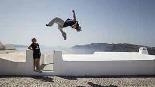 Freerunning flips spins and twists take over Greece [upl. by Ettigdirb]