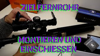 Zielfernrohr montieren und einschießen mit 23 Schuss [upl. by Warenne]