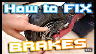 HOW TO REPLACE YOUR SCOOTER BRAKE PADS 6000W 60V 38AH BATTERY TOP SPEED 90KM [upl. by Collie]