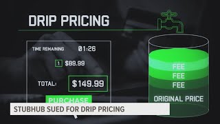 StubHub sued for drip pricing [upl. by Nordgren]