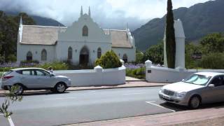 Franschhoek Cape Province the quotgourmet and wine capital of South Africaquot [upl. by Atiloj603]