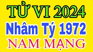 TỬ VI NĂM 2024 của tuổi Nhâm Tý nam mạng sinh năm 1972 [upl. by Neahs]