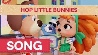 Hop Little Bunny Hop Hop Hop Song  Songs for Kids  Woof and Joy  FabApp [upl. by Lledal]