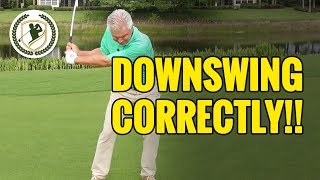 HOW TO START THE GOLF DOWNSWING CORRECTLY [upl. by Llirpa210]