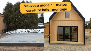 Nouveau modèle – maison ossature bois montage [upl. by Bartie961]