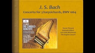 Bach Concerto for 3 harpsichords BWV 1064  Video Score  Pinnock Gilbert [upl. by Salokcin]