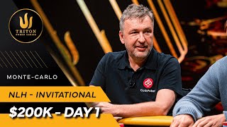 Triton Poker Series MonteCarlo 2023  Event 1 200K NLH Triton Invitational  Day 1 [upl. by Natika]