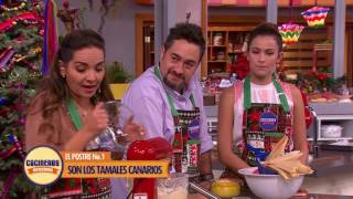 Receta Tamales canario  Cocineros Mexicanos [upl. by Eilyac419]