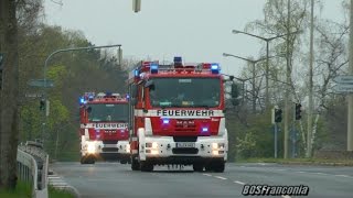 Brand Altenheim in Nürnberg  Anfahrt Einsatzkräfte [upl. by Shum]