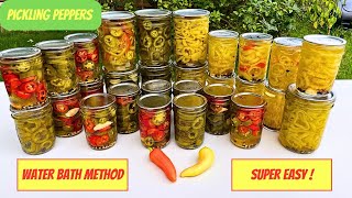 Pickling Peppers  Water Bath Canning Method [upl. by Anev954]