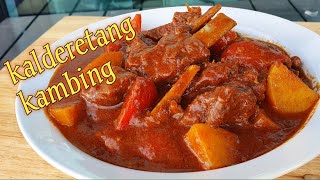 Kalderetang kambing my own version Da best [upl. by Eelyrag407]