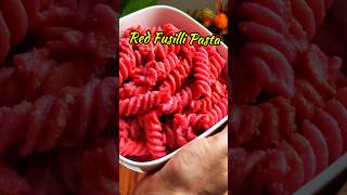 Red Fusilli Pasta Recipe shorts shortvideo pastarecipe [upl. by Esirehc]