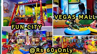 Fun City Vegas Mall Dwarka  Kids Amusement Zone  Kids Fun City  Flying Jodi [upl. by Dulcinea]