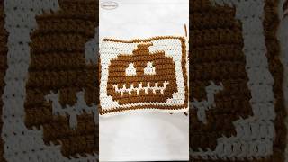 New Free Mosaic Crochet GLOW in the DARK JackOLantern Pumpkin 🎃 Square Pattern [upl. by Gimpel595]