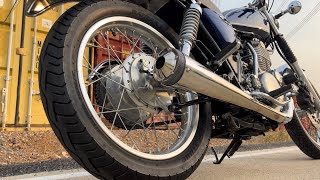 SR400 Super Trapp Exhaust Sound [upl. by Bartel]