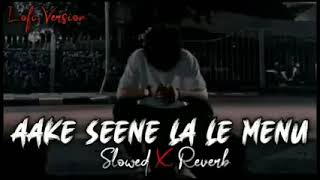 AAKE SEENE LA LE MENU Slowed and reverb Song Sad [upl. by Sadoff666]