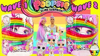 POOPSIE Unicorn Wave 2  Wave 1 Complete Collections Unicorn Family Unicorn Boi Family [upl. by Sirama313]