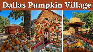 DALLAS ARBORETUM PUMPKIN VILLAGE 2024 TEXAS TOWN [upl. by Ahsienahs96]