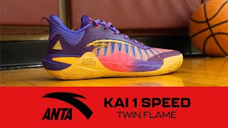 Kyrie Irvings New Shoe  Anta Kai 1 Speed Twin Flame  Performance Review [upl. by Ellehciram]