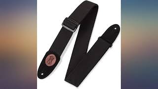 Levys Leathers MSSC8XLBLK Signature Series Cotton XL Guitar Strap Black review [upl. by Anirol]