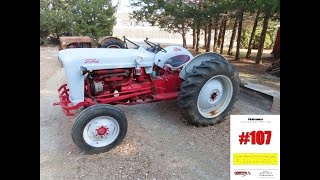 LOT 107 1953 Ford Jubilee Tractor 01242023  Online Auction [upl. by Garnett]