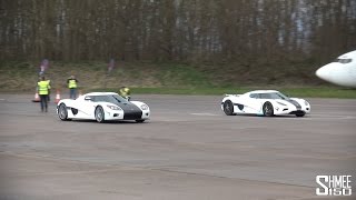 DRAG RACE Koenigsegg Agera N vs Koenigsegg CCX  Vmax Stealth [upl. by Tjaden]