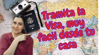 HACER EL TRAMITE DE LA VISA DESDE TU CASA muy Sencillo 2023 [upl. by Ezitram956]