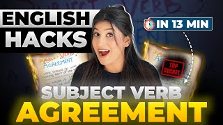 Subject verb Agreement🔥 Simple Hacks and Tricks😎 Error amp Correction Questions✅ Class 10 [upl. by Ahsuas]