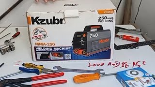 unboxing and Testing machine welding MMA  kzubr 250 A MMA [upl. by Charlean]