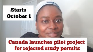 New pilot program for rejected study permit in Canada [upl. by Sigismondo]