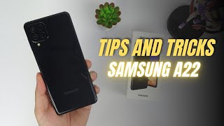 Top 10 Tips and Tricks Samsung A22 you need Know [upl. by Otreblon]