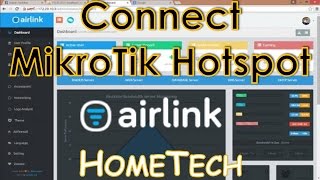 AirLink Hotspot Configuration with MikroTik Hotspot as Radius Client for User Authentication [upl. by Heidt]