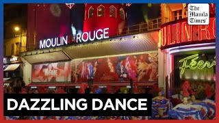 Moulin Rouge lights up new sails and celebrates with cancan show [upl. by Magel]