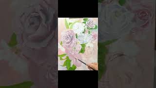 Oil Painting Roses and Orchid Bridal Flowers [upl. by Teagan]