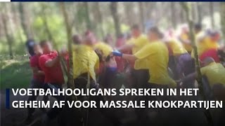 Voetbalhooligans spreken in het geheim af voor massale gevechten [upl. by Thecla]