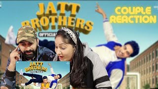 Jatt Brothers Trailer Guri  Jass Manak  Punjabi Movies  Movie Releasing  Couple Reaction Video [upl. by Dannel]