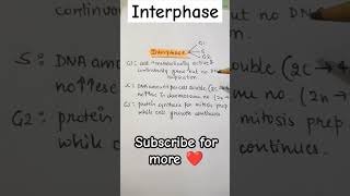 Interphase ❤️ Cell cycle and Division neet2025 tricks [upl. by Alehc248]