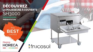 Polisseuse à couverts automatique  Frucosol  SH3000 [upl. by Ynaffet]