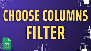 Filter Formula Hack  Pick Only Certain Columns in Google Sheets [upl. by Gaye]