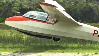 Fancy and ground effect landings in a glider [upl. by Halet]