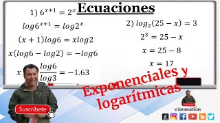 Resuelve ecuaciones exponenciales y logarítmicas [upl. by Imre701]