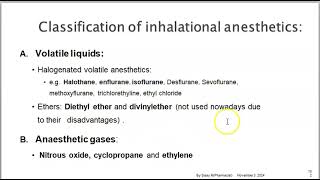 Antianesthetic drugGeneral anesthetics [upl. by Keare561]