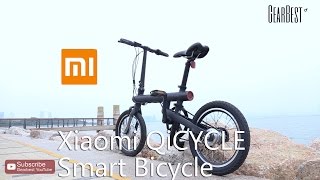 Xiaomi QiCYCLE Smart Bicycle  Gearbestcom [upl. by Eidnac]