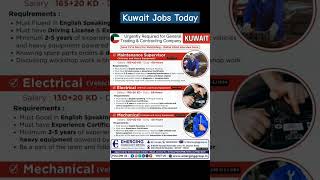 Urgent requirement for Kuwait gulf job vacancy 2024 latest Kuwait jobs Kuwait jobs shorts viral [upl. by Libna203]