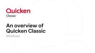 An overview of Quicken Classic for Windows [upl. by Claudina]