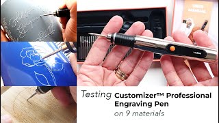 Testing Culiau Customizer Professional Engraving Pen [upl. by Dachy]