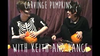 ✰ KEITH AND LANCE CARVE HALLOWEEN PUMPKINS ✰ [upl. by Hibbs]