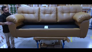 upholstery sofa with top pillow arms Canadian style [upl. by Attennek]